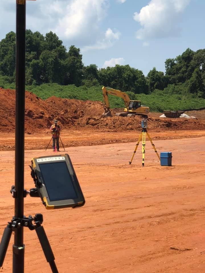 Surveying project in Calera, AL